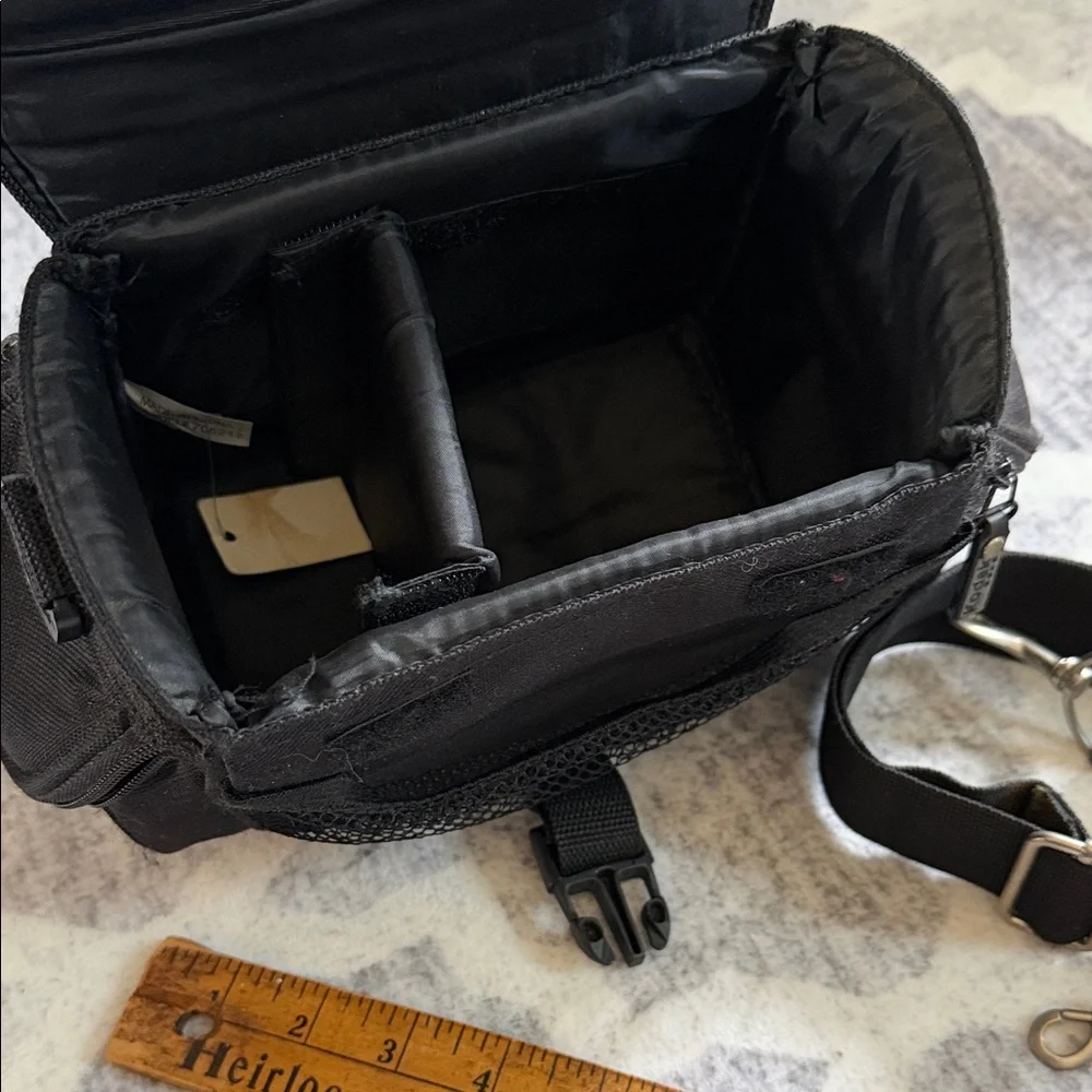 Kodak Black Nylon Shoulder Camera Bag with Adjustable Strap